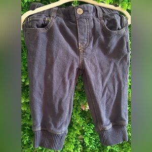 Baby Gap Denim Jogger Pants 6–12M | Soft Denim-Style Baby Pants | Elastic Waist